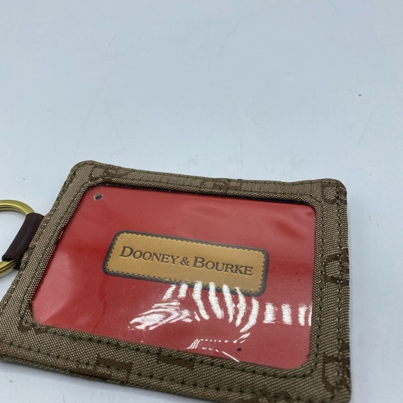 DOONEY & BOURKE Large Luggage ID Name Tag, Light Brown Logo - Picture 2 of 4